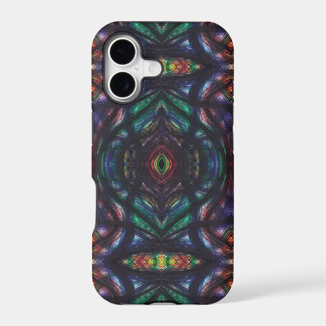 Schism Dark Rainbow Abstract Watercolor Art (Back)