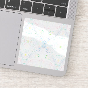 Schism Light Abstract Rainbow White Watercolor Art