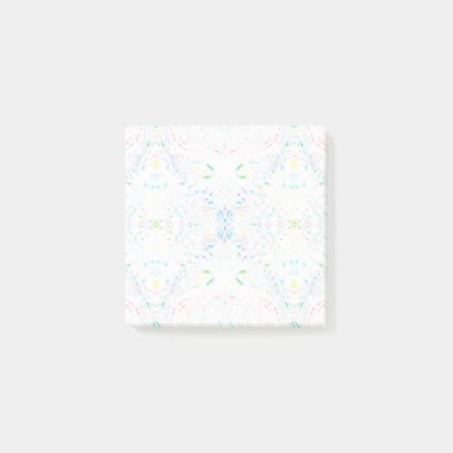 Schism Light Rainbow Abstract Watercolor Art Post-it Notes (Front)