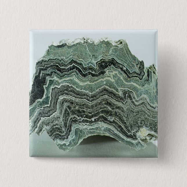 Schist rock 15 cm square badge (Front)