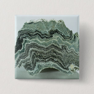 Schist rock 15 cm square badge