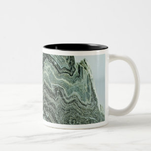 Schist rock Two-Tone coffee mug