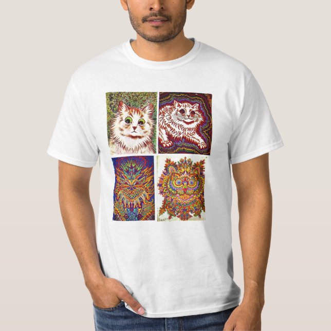 schizo cat T-Shirt (Front)