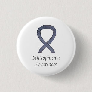Schizophrenia Awareness Ribbon Custom Pins