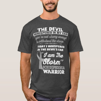 Schizophrenia Warrior Shirt I Am The Storm Ribbon 