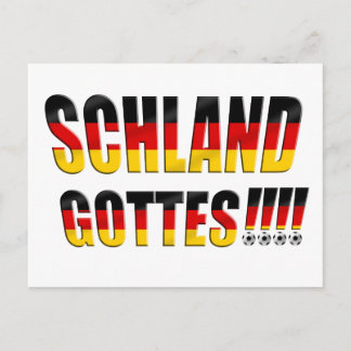 Schland Gottes - Fussball Deutschland Postcard