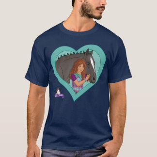 schleich HORSE CLUB Lisa And Her Horse Storm retro T-Shirt