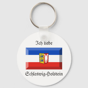 Schleswig-Holstein Flag Gem Key Ring