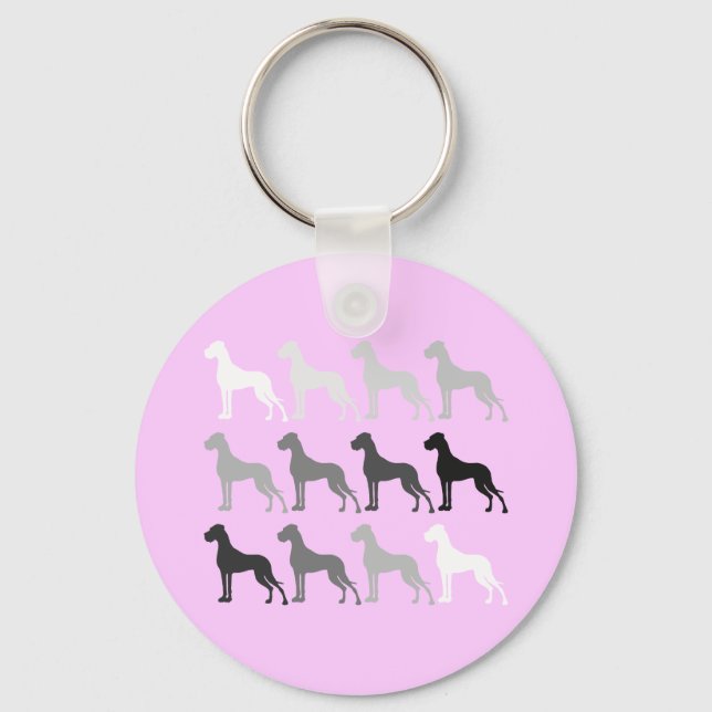 Schlichte Doggen Key Ring (Front)