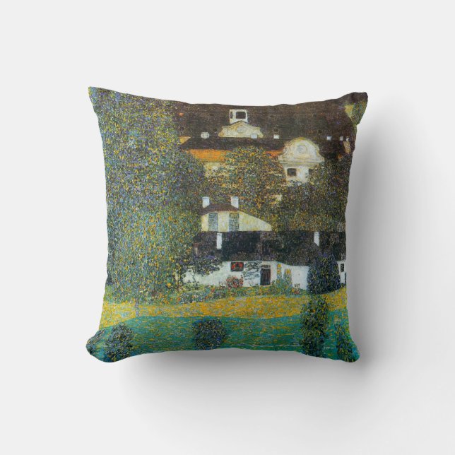 Schloss Kammer on the Attersee II By Gustav Klimt Cushion (Front)