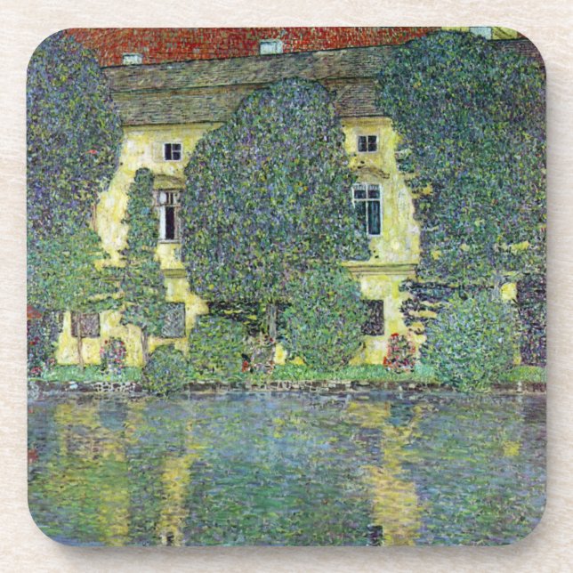 Schloss Kammer on the Attersee III By Gustav Klimt Coaster (Front)