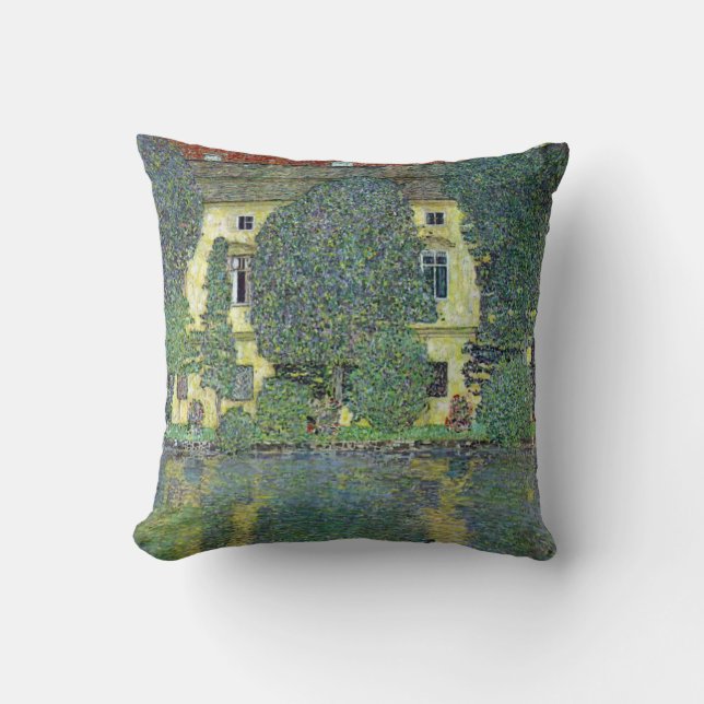 Schloss Kammer on the Attersee III By Gustav Klimt Cushion (Front)
