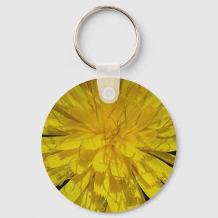 Schlüsselanhänger gelbe Wildblütenmitte Key Ring