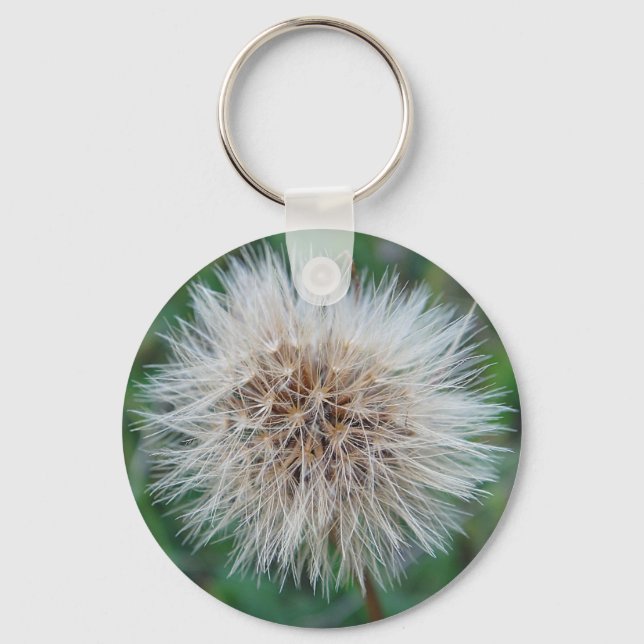 Schlüsselanhänger hellbeige Trockenblume Key Ring (Front)