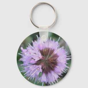 Schlüsselanhänger lila Blütenkugel Key Ring