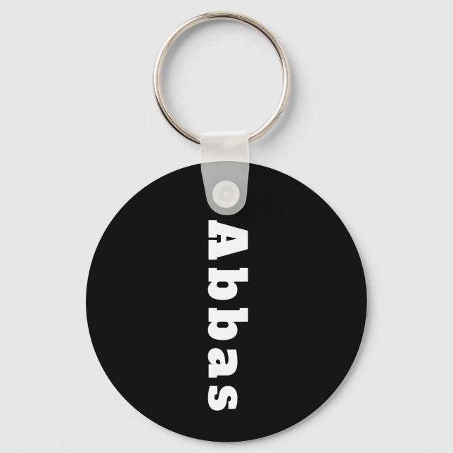 Schlüsselanhänger mit Namen Abbas Key Ring (Front)
