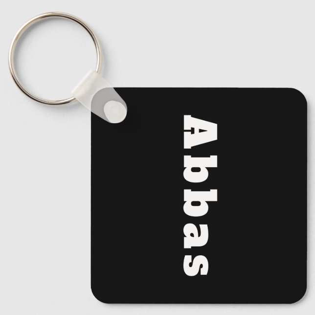 Schlüsselanhänger mit Namen Abbas Key Ring (Front)