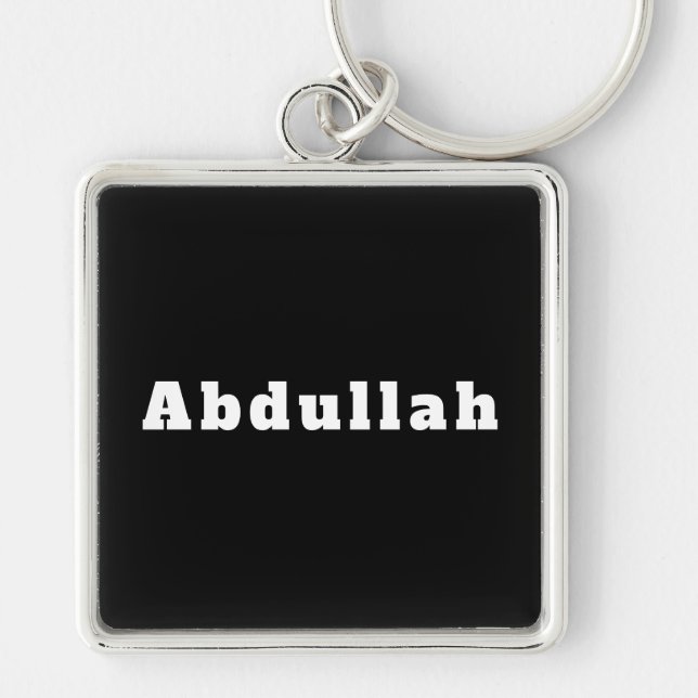 Schlüsselanhänger mit Namen Abdullah Key Ring (Front)