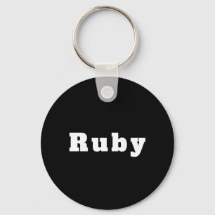 Schlüsselanhänger mit Namen Ruby Key Ring