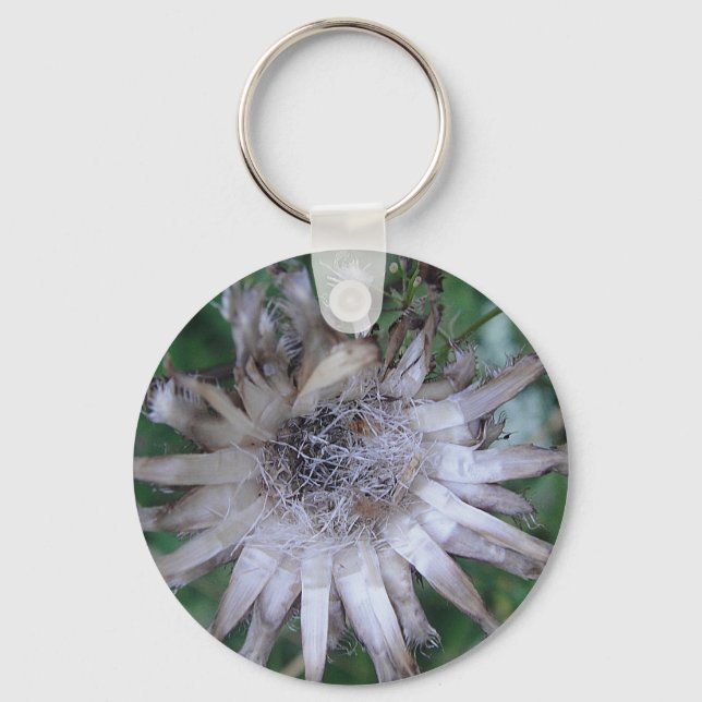 Schlüsselanhänger sternförmige Strohblume Key Ring (Front)