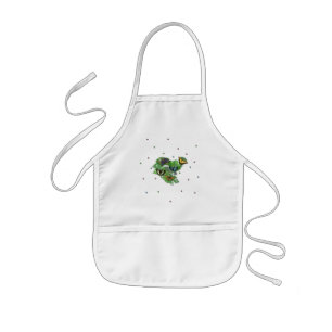 Schmetterlinge mit Blätter, Regentropfen, Perlen Kids Apron