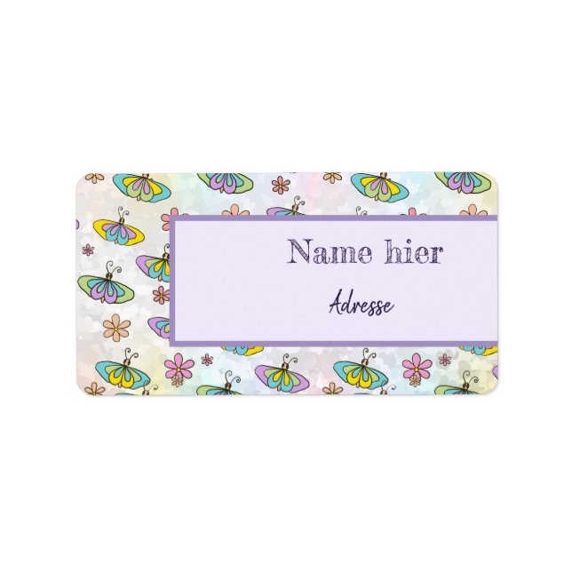 Schmetterlingsparade Label (Front)