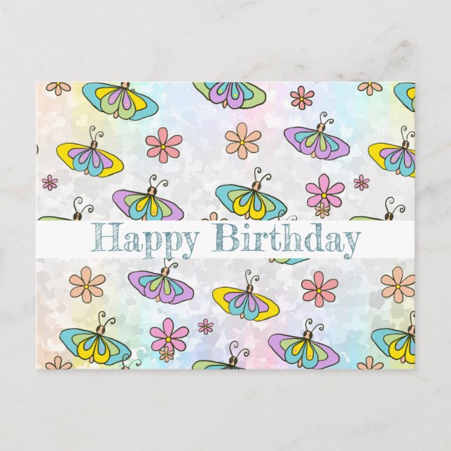 Schmetterlingsparade Postcard (Front)