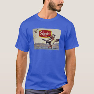 Schmidt Beer Duck Hunting Vintage Retro T-Shirt