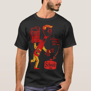 Schmidt Beer Man Retro Defunct Breweriana T-Shirt