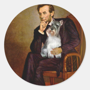Schnauzer 11N - Lincoln Classic Round Sticker
