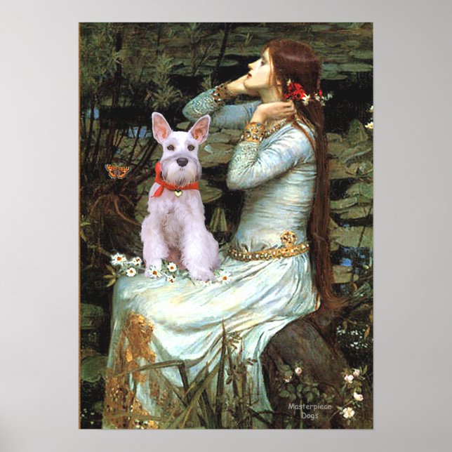 Schnauzer 9 - Ophelia Seated Poster (Front)