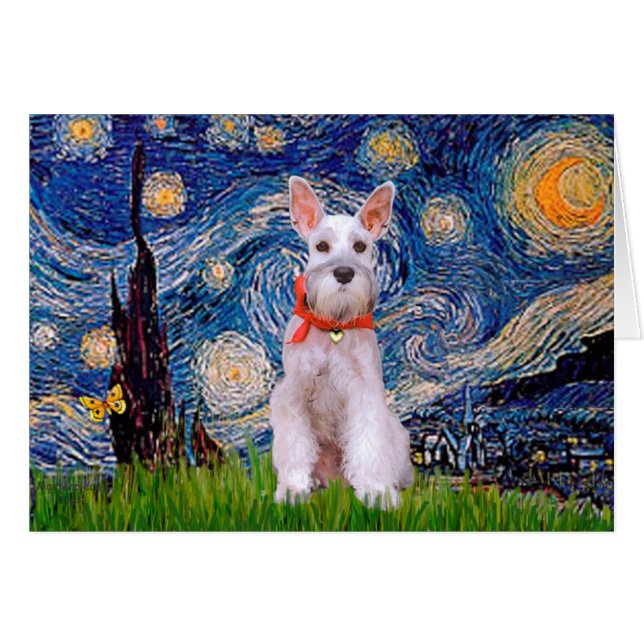Schnauzer 9 - Starry Night (Front Horizontal)