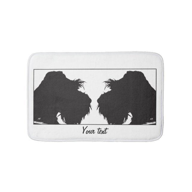 Schnauzer Bath Mat (Front)