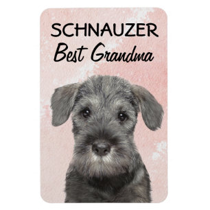 Schnauzer Best Grandma Magnet