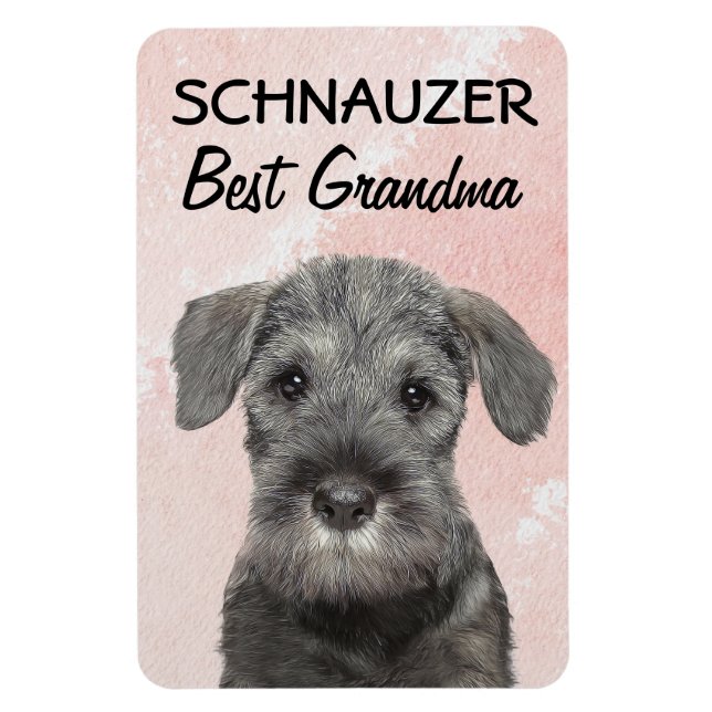 Schnauzer Best Grandma  Magnet (Vertical)