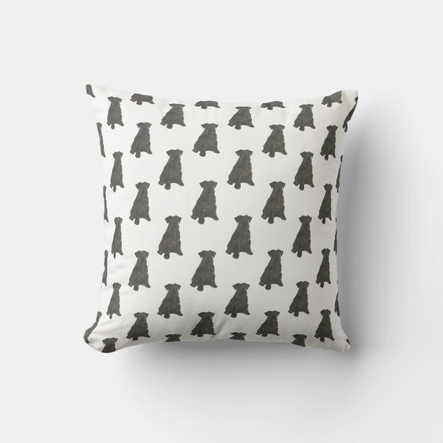 Schnauzer (Black) Cushion (Front)