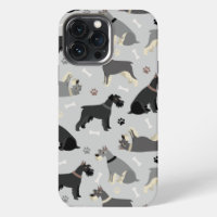 Schnauzer Bones and Paws Case-Mate iPhone Case