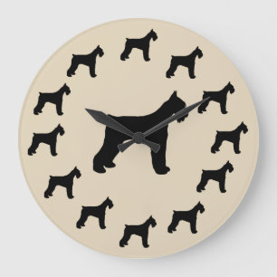 Schnauzer Breed Wall Decor Clock