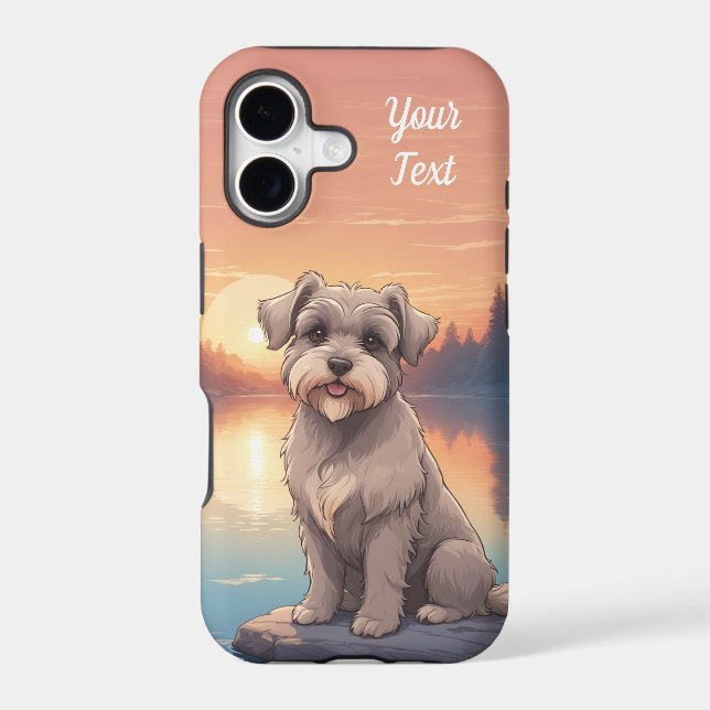 Schnauzer by Lake (Back)