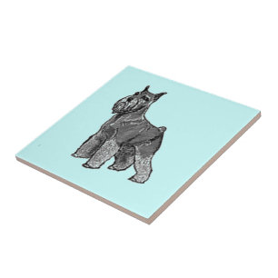 Schnauzer Ceramic Tile