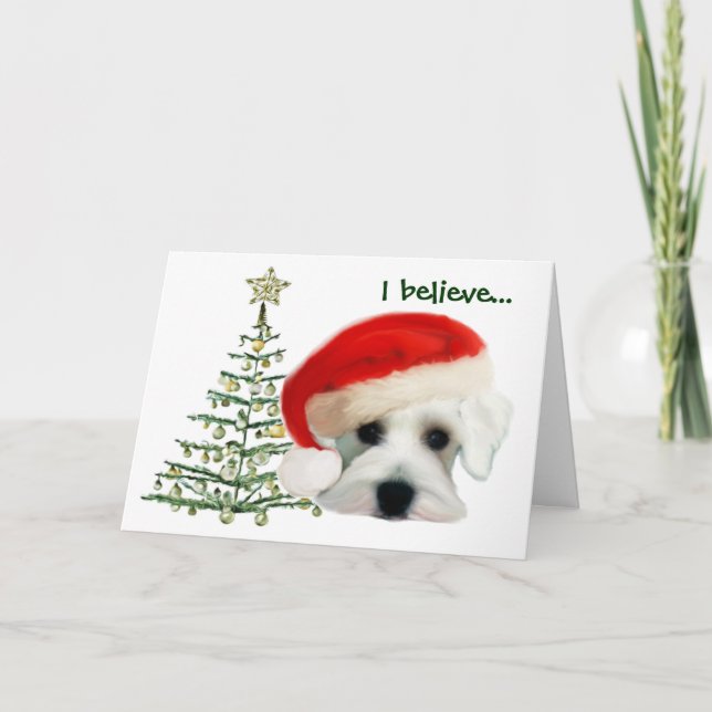 Schnauzer Christmas Card (Front)