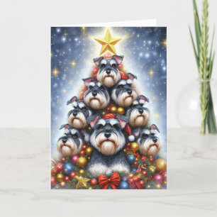 Schnauzer Christmas Card