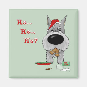 Schnauzer Christmas Magnet