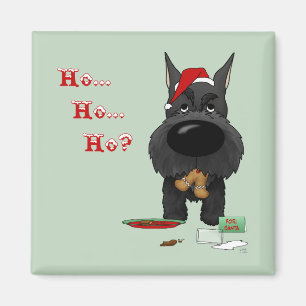 Schnauzer Christmas Magnet