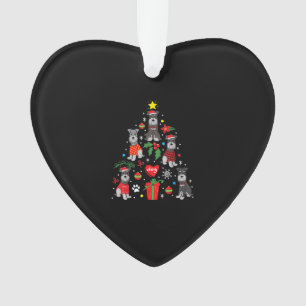 Schnauzer Christmas Tree Ornament Funny Pet Dog
