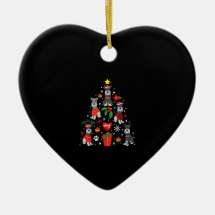 Schnauzer Christmas Tree Ornament Funny Pet Dog