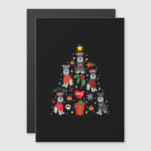 Schnauzer Christmas Tree Ornament Funny Pet Dog Magnetic Invitation