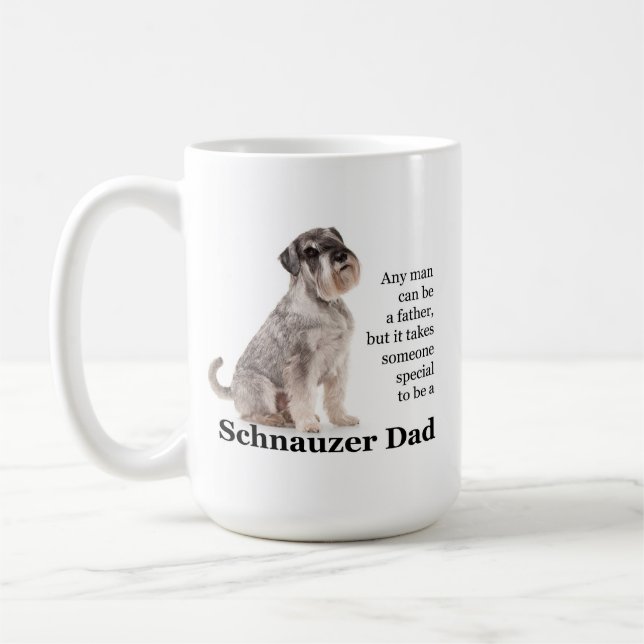 Schnauzer Dad Mug (Left)