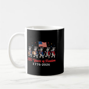 Schnauzer Dog 250 Yrs Of Dom 1776 2026 Patriot Coffee Mug