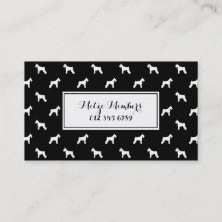 Schnauzer dog business card